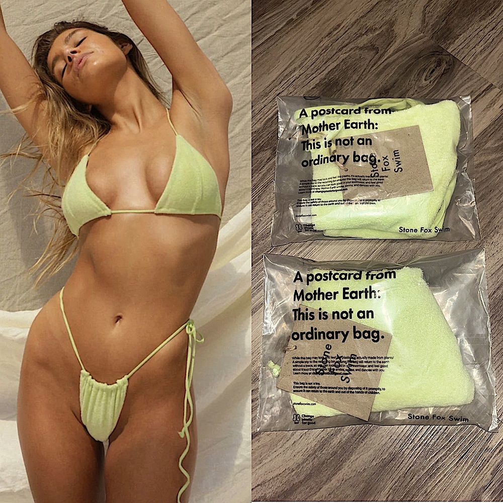 NWT Stone Fox Swim Bikini Set L